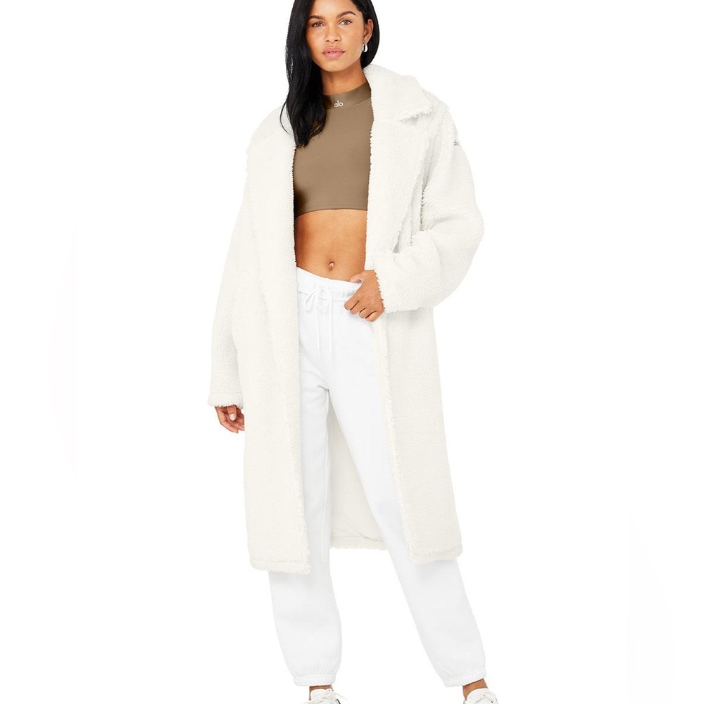 Alo yoga Sherpa trench ivory size large